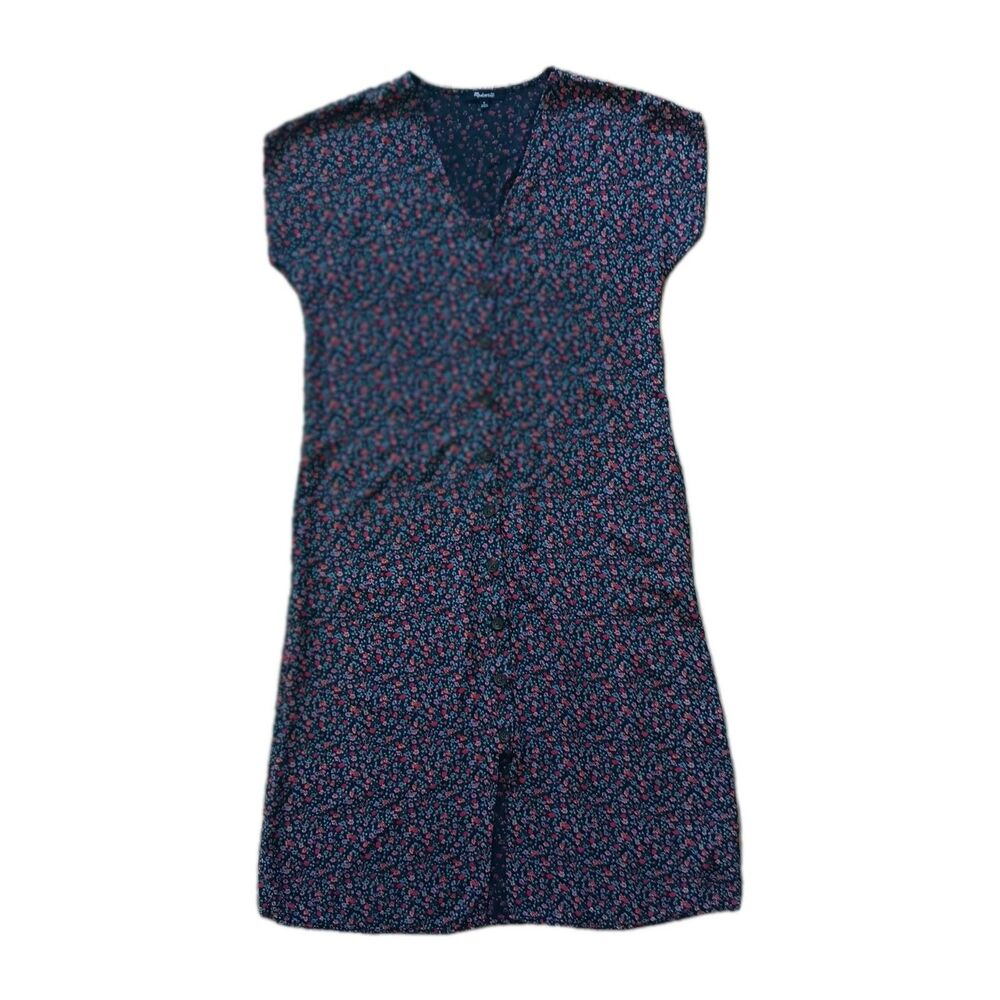 Madewell Midi Shift Dress Small Easy Fieldwalk Floral Romantic Cottage Bloomcore